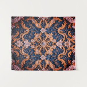 De rooskleurige omhelzing van Queen Wandkleed