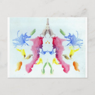 De Rorschach Test Ink Blots Bord 10 Crab Lobster Briefkaart