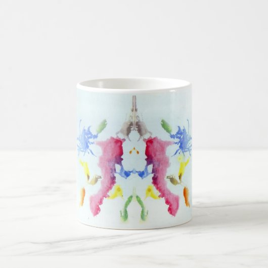 De Rorschach Test Ink Blots Bord 10 Crab Lobster Koffiemok (Center)