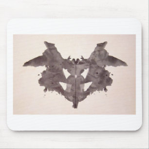 De Rorschach Test Ink Blots Bord 1 Bat, Moth Muismat