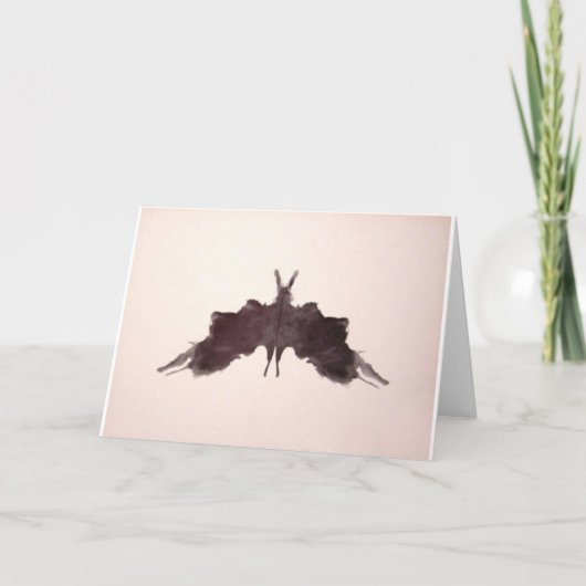 De Rorschach Test Ink Blots Bord 5 Bat Moth Kaart (Voorkant)