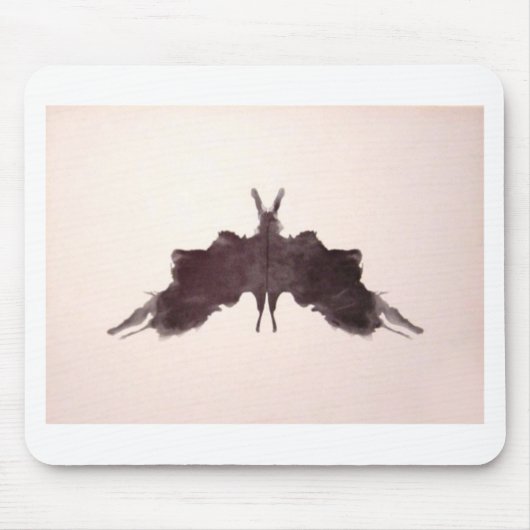De Rorschach Test Ink Blots Bord 5 Bat Moth Muismat (Voorkant)