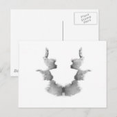 De Rorschach Test Ink Blots Bord 7 koppen Briefkaart (Voorkant / Achterkant)