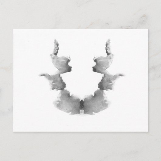 De Rorschach Test Ink Blots Bord 7 koppen Briefkaart (Voorkant)