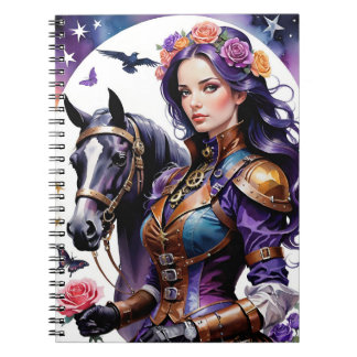 De Rosebud serie-Steampunk Rosebud & Haar Paard Notitieboek