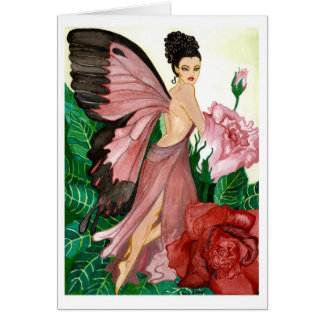 De Rosebush Fairy Card