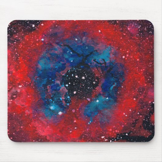 De Rosette Nebula mousepad Muismat (Voorkant)