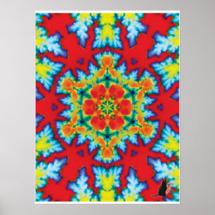 De Rosey Kinetic Collage Kaleidoscoop Poster