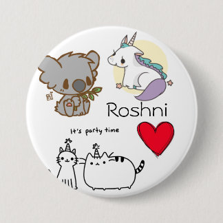 De Roshni Random Ronde Button 7,6 Cm
