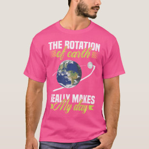 De rotatie van de sterrenkunde van de Aarde T-shirt
