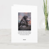 De Rots ArtCard van de poedel Kaart (Achterkant)