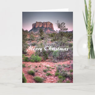 De rots Sedona, Arizona, Vrolijke Kerstmis van de Feestdagen Kaart