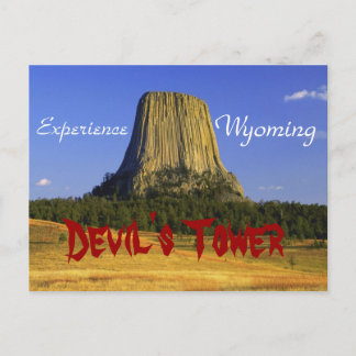 De Rots van de duivel, het Briefkaart van Wyoming