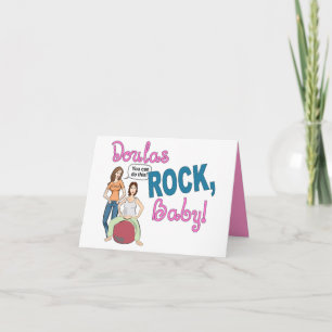 De Rots van Doulas! Notecard Bedankkaart