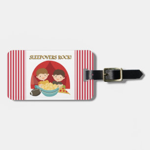 De Rots van Sleepovers Bagagelabel