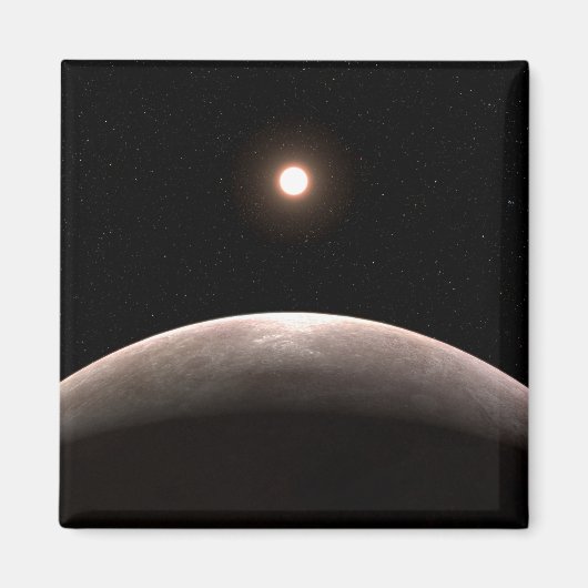 De rotsachtige exoplaneet LHS 475 B en zijn gasthe Magneet (Voorkant)