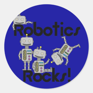 De Rotsen van de robotica Ronde Sticker