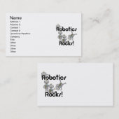 De Rotsen van de robotica Visitekaartje (Voorkant / Achterkant)