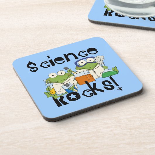 De Rotsen van de Wetenschap van kikkers Bier Onderzetter (Linkerzijde)