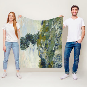 De rotsen Vincent van Gogh Fleece Deken