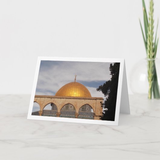 De Rotskoepel, Tempelberg, Jeruzalem Kaart (Voorkant)