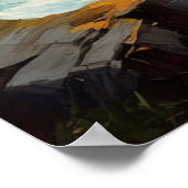 De rottende echo's van een oud houten huis poster (Hoek)