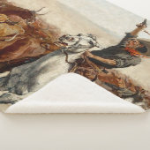 De Roundup Westerse kunst van Frederic Remington Sherpa Deken (3/4)