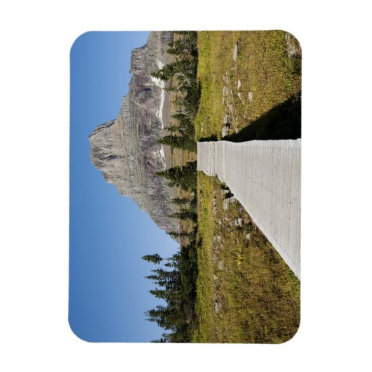 De route naar het uitzicht van het Verborgen meer Magneet (Verticaal)