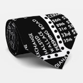 De  route van de kaart van het Systeem van Chicago Stropdas (Opgerold)