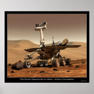 De Rover-kans op Mars Poster
