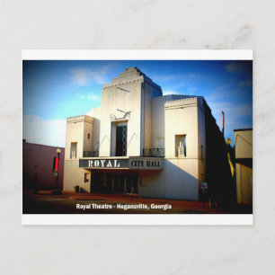 DE ROYAAL THEATER - HOGANSVILLE, GEORGIË BRIEFKAART