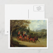 De Royal Mail Coach met Passengers (olie op canva) Briefkaart (Voorkant / Achterkant)