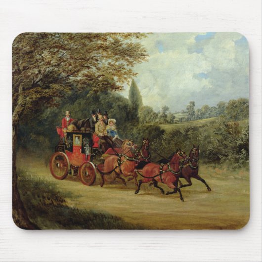 De Royal Mail Coach met Passengers (olie op canva) Muismat (Voorkant)