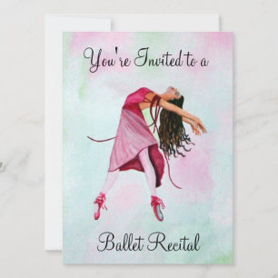 De Roze Ballerina Kaart