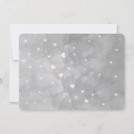 De roze Bladerstructuur van het hart slaat de datu Kaart (Achterkant)