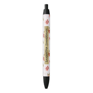 De roze BloemenTuin van de Waterverf Zwarte Inkt Pen