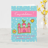 De roze Bloemrijke Kaart van de Moskee (Gele Bloem)