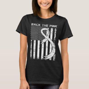 De roze Borstkanker Bewustzijn Vlag Peuter Vrouwen T-shirt
