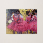 De roze dansers voor de ballet van Edgar Degas Legpuzzel (Horizontaal)