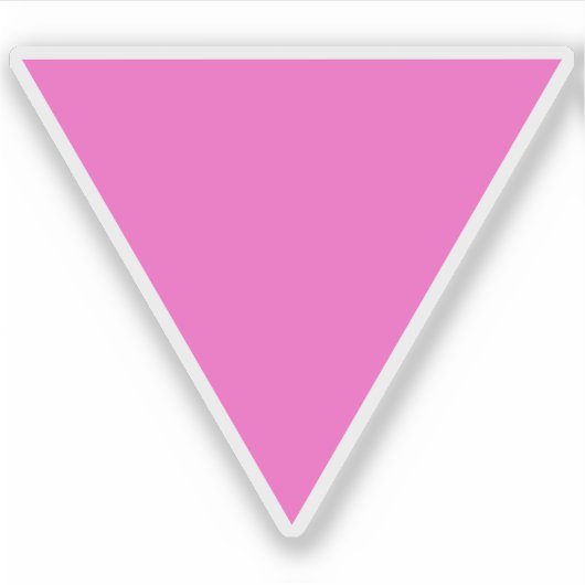 De Roze Driehoek - LGBT Gay Pride Sticker (Voorkant)