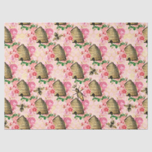 De Roze en Gouden Bij Serie Design 11 Tissuepapier