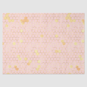 De Roze en Gouden Bij Serie Design 3 Tissuepapier