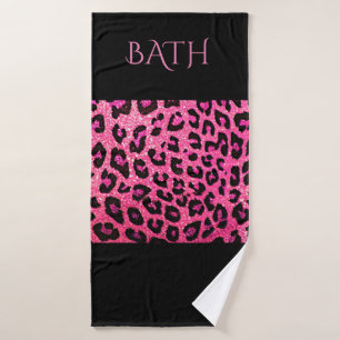 DE ROZE EN ZWARTE REEKS VAN DE BADHANDDOEK! HET BAD HANDDOEK