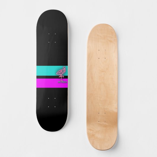 De roze flamingo skateboard (Voorkant)