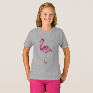 De roze flamingo t-shirt