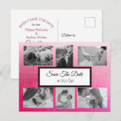 De Roze Foto van de gradiënt sparen het Briefkaart (Voorkant / Achterkant)