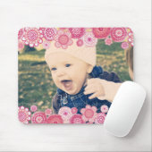 De roze Gift Mousepad van het Lijst van de Foto Muismat (Met muis)