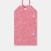 De roze Glitter Gift Labels Cadeaulabel (Achterkant)