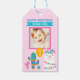 De roze Gunst van de Foto van het Feestvarken van Cadeaulabel