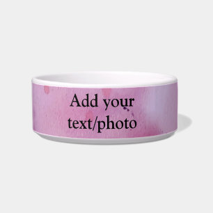 De roze hand van de waterverf schilderde abstracte voerbakje